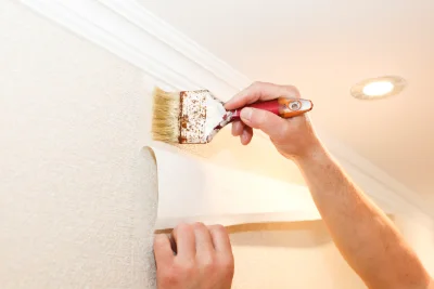 Pose de papier peint à Argenton — revêtements muraux et toiles de verre